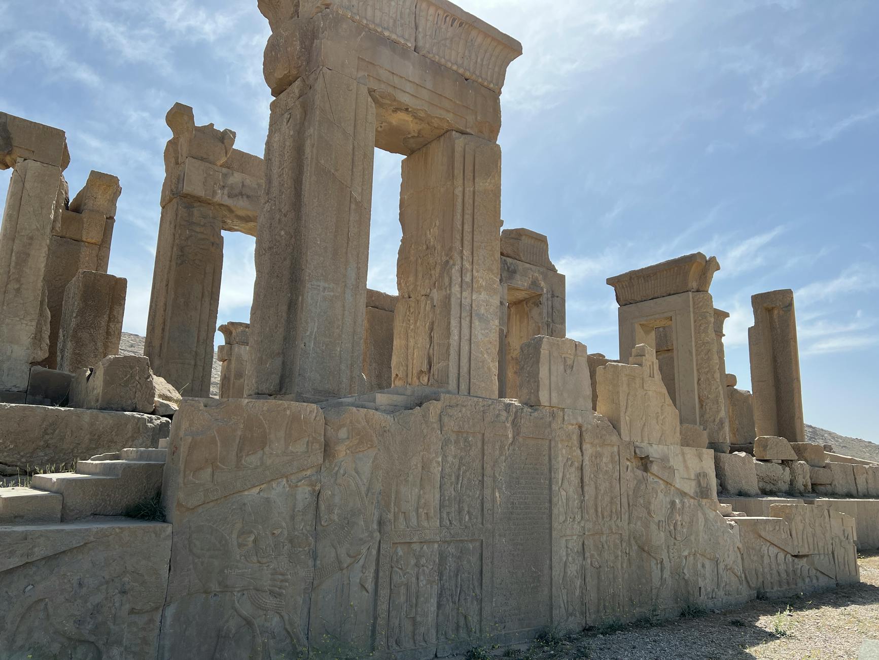 ancient persepolis ruins in iran
